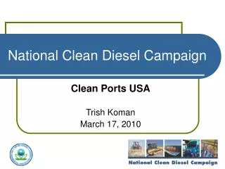 National Clean Diesel Campaign
