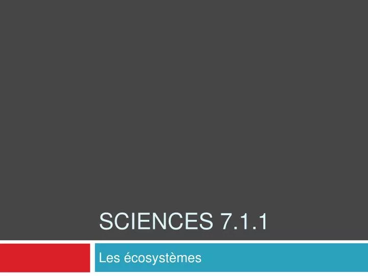 sciences 7 1 1