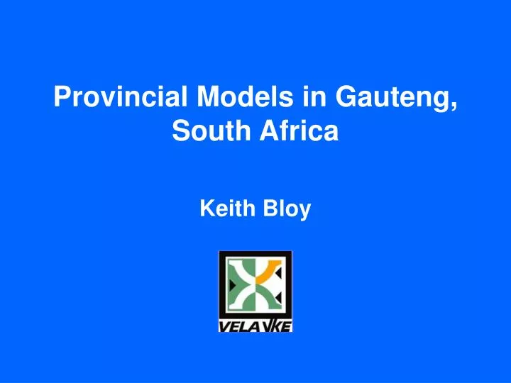 provincial models in gauteng south africa