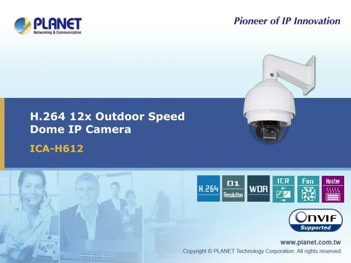 h 264 12x outdoor speed dome ip camera