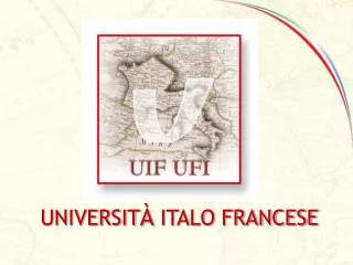 UNIVERSIT À ITALO FRANCESE
