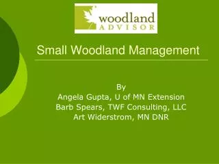 Small Woodland Management