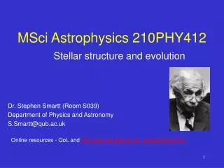 msci astrophysics 210phy412