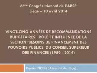 damien piron universit de li ge