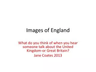 Images of England