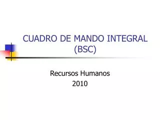 cuadro de mando integral bsc