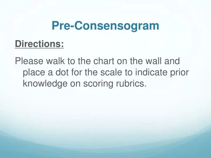 pre consensogram