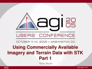 Using Commercially Available Imagery and Terrain Data with STK Part 1