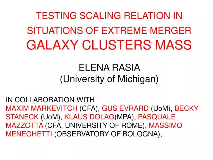 testing scaling relation in situations of extreme merger galaxy clusters mass