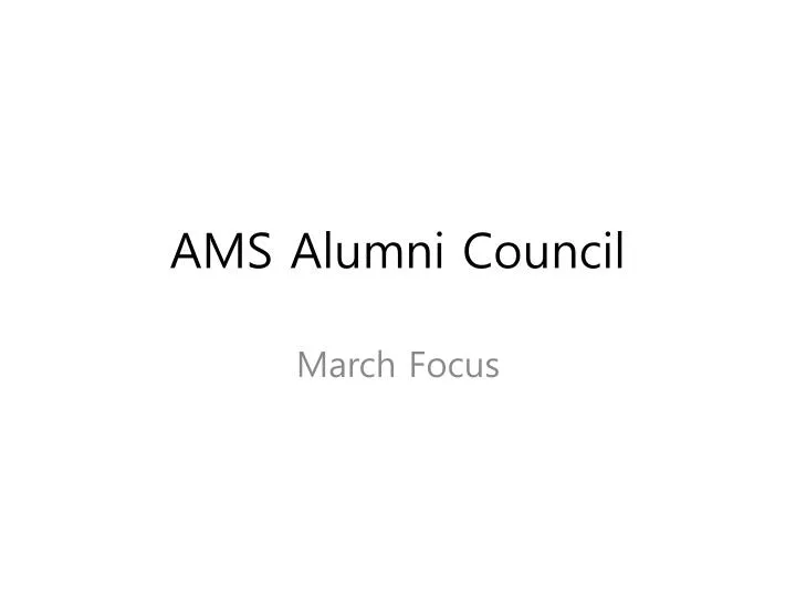 ams alumni council