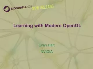 Learning with Modern OpenGL