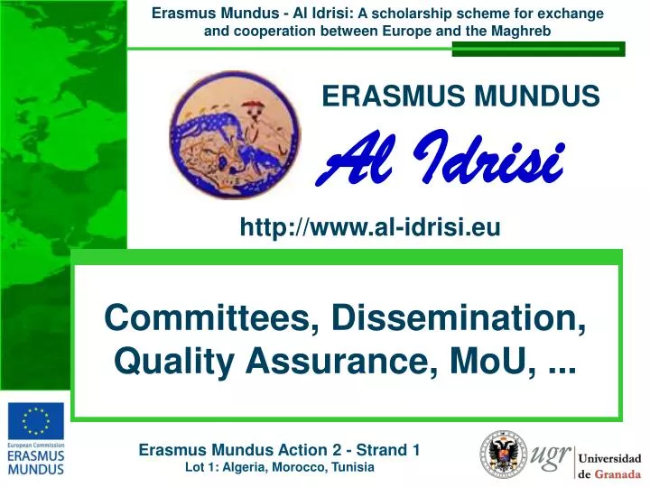 committees dissemination quality assurance mou