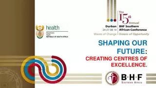 Shaping our Future : Creating centres of excellence .