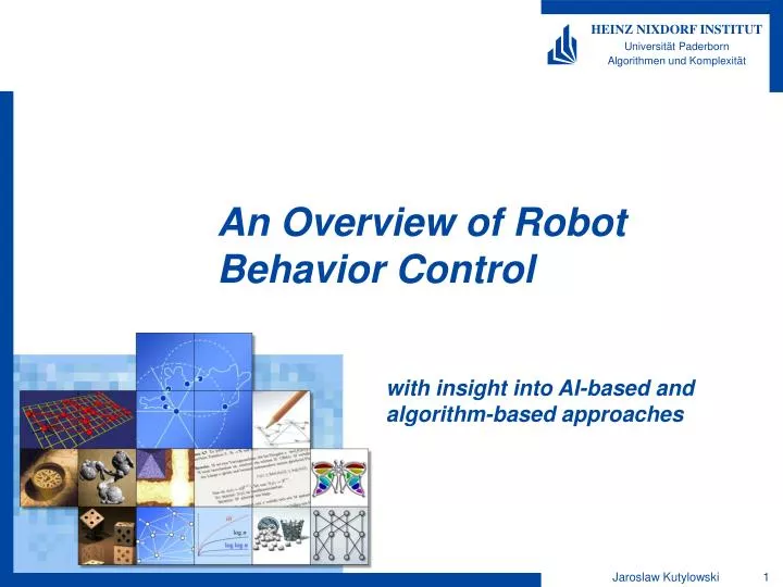 an overview of robot behavior control