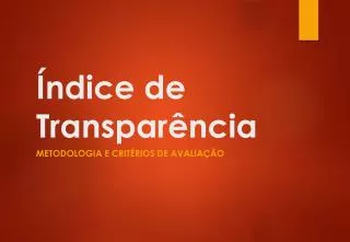 ndice de transpar ncia