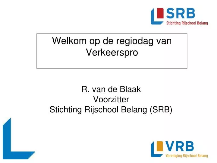 welkom op de regiodag van verkeerspro