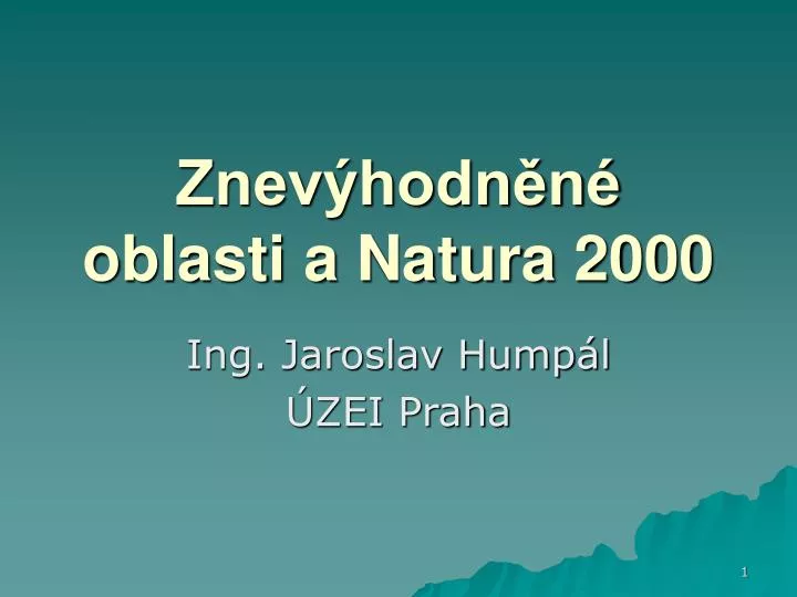 znev hodn n oblasti a natura 2000