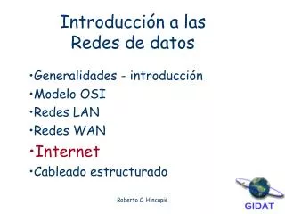 introducci n a las redes de datos