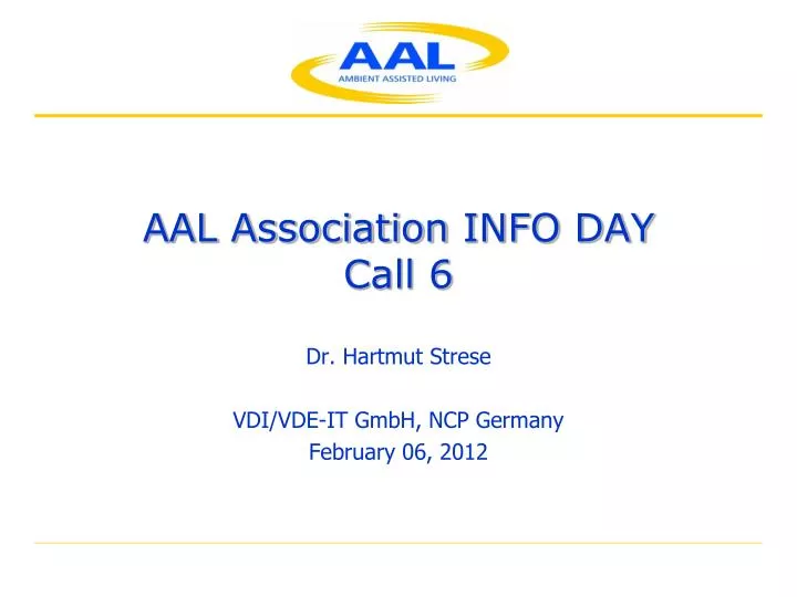 aal association info day call 6