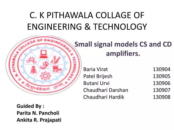 c k pithawala collage of engineering technology