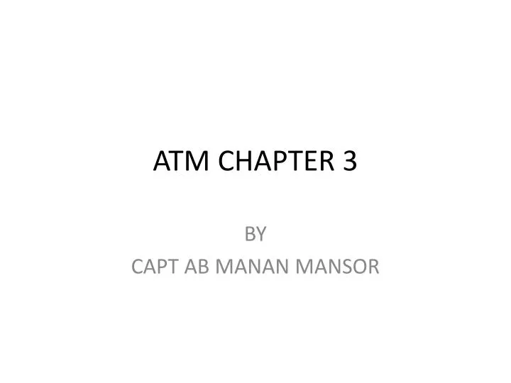 atm chapter 3