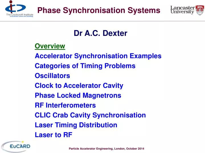 phase synchronisation systems