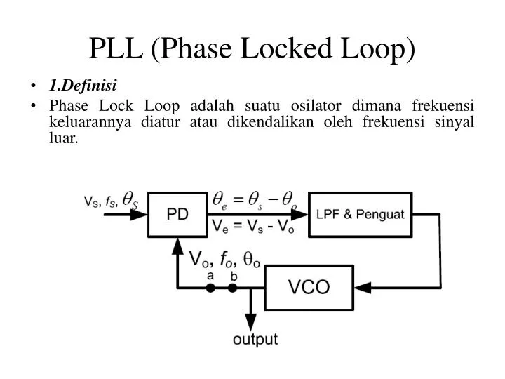 pll phase locked loop