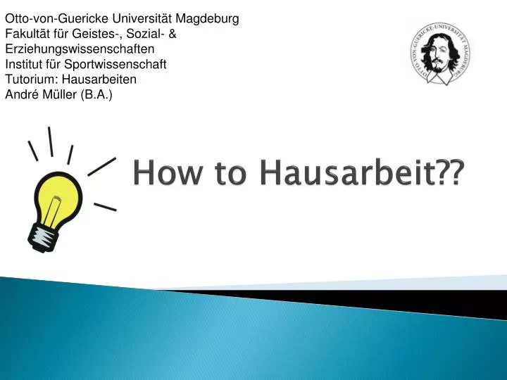 how to hausarbeit