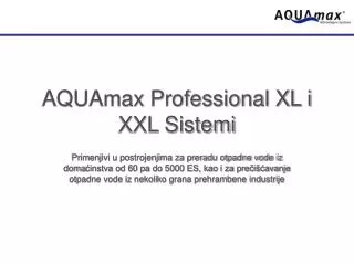 aquamax professional xl i xxl sistemi