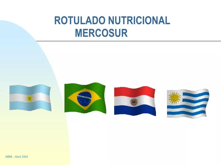 rotulado nutricional mercosur