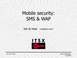 Mobile security: SMS &amp; WAP