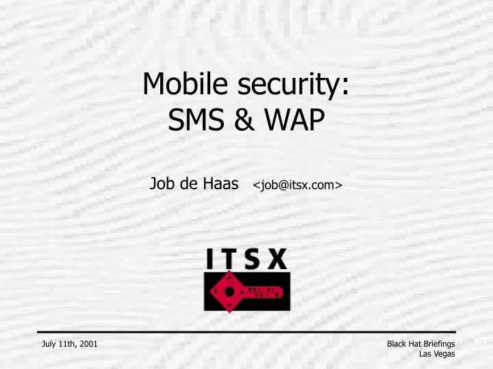 mobile security sms wap
