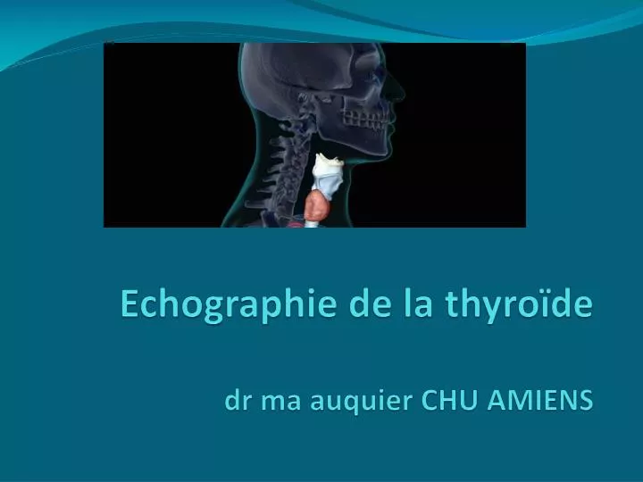 echographie de la thyro de dr ma auquier chu amiens