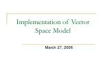 Implementation of Vector Space Model - slide 1
