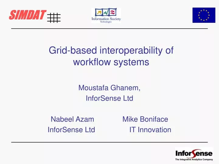 grid based interoperability of workflow systems