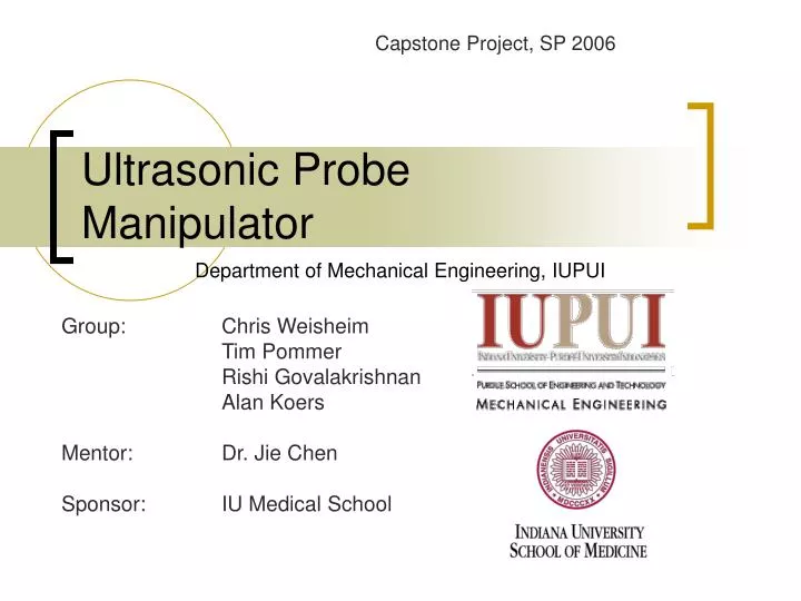 ultrasonic probe manipulator