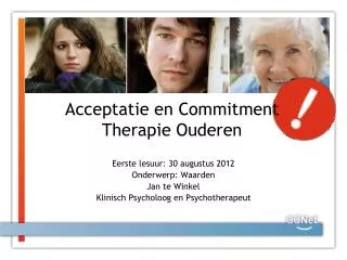 acceptatie en commitment therapie ouderen