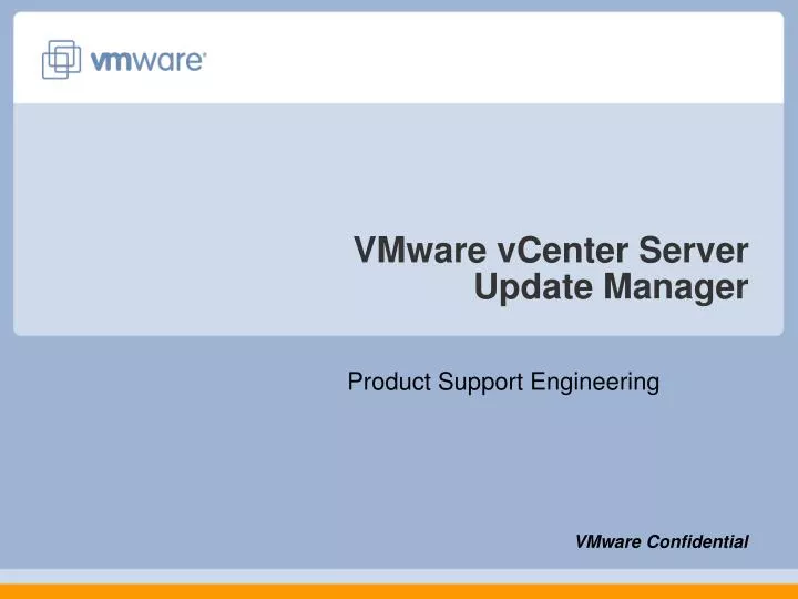 vmware vcenter server update manager