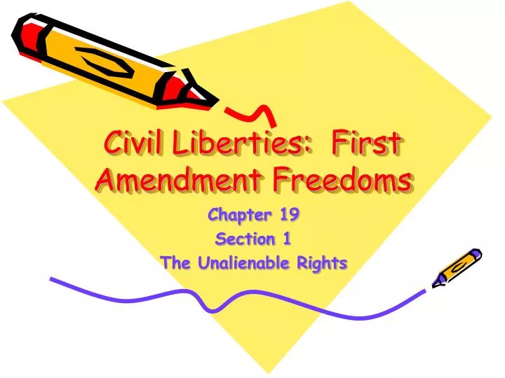 civil liberties first amendment freedoms