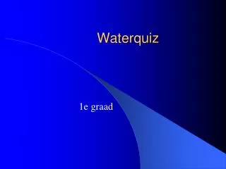 waterquiz