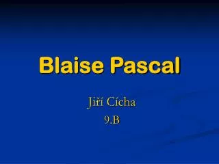 blaise pascal