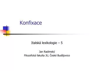 konfixace