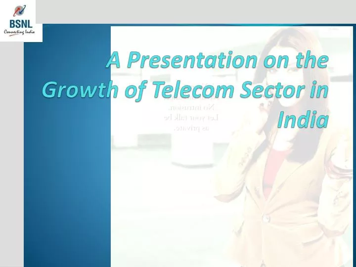 a presentation on the growth of telecom sector in india