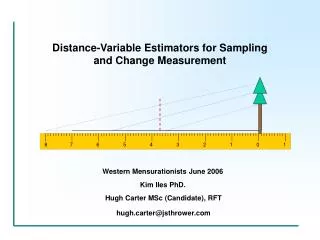 Distance-Variable Estimators for Sampling and Change Measurement