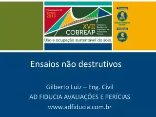 ensaios n o destrutivos