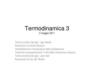 termodinamica 3 2 maggio 2011