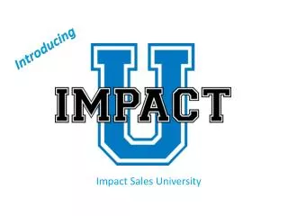 Impact Sales University