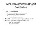 WP1: Management and Project Coordination - slide 1