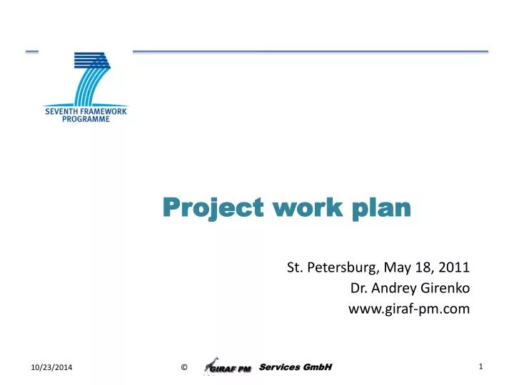 project work plan