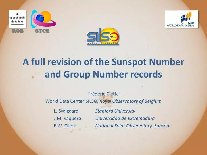 a full revision of the sunspot number and group number records